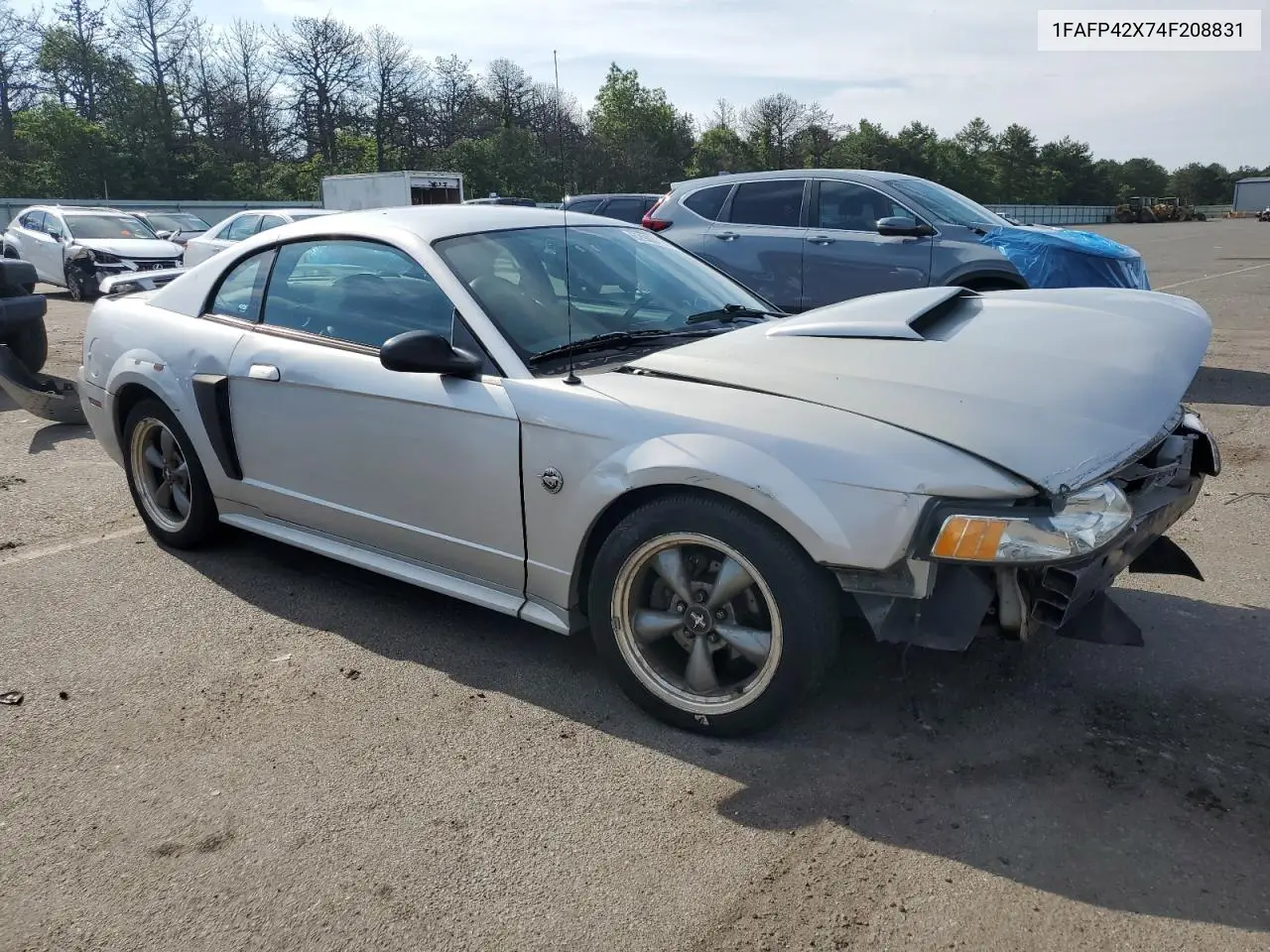 2004 Ford Mustang Gt VIN: 1FAFP42X74F208831 Lot: 62903735