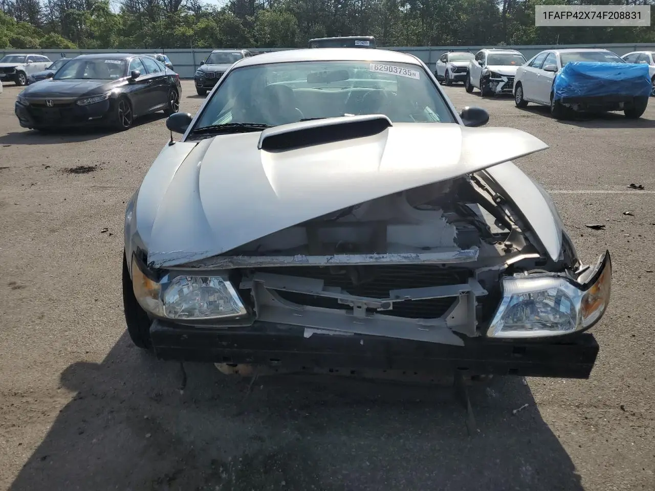 2004 Ford Mustang Gt VIN: 1FAFP42X74F208831 Lot: 62903735