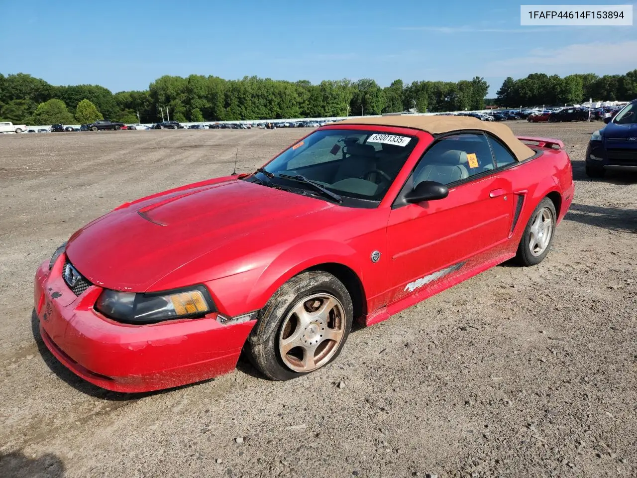 2004 Ford Mustang VIN: 1FAFP44614F153894 Lot: 63001335