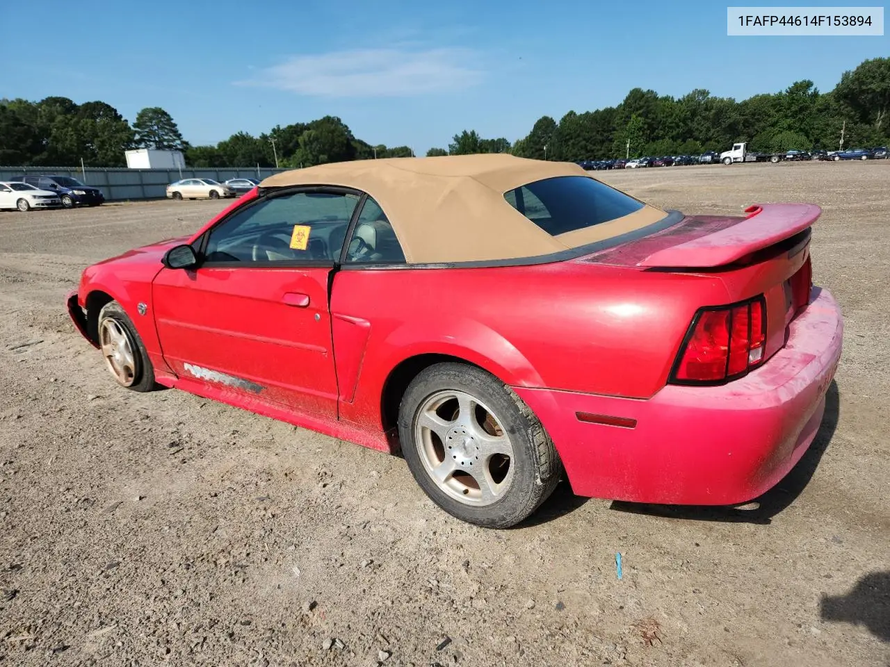 2004 Ford Mustang VIN: 1FAFP44614F153894 Lot: 63001335