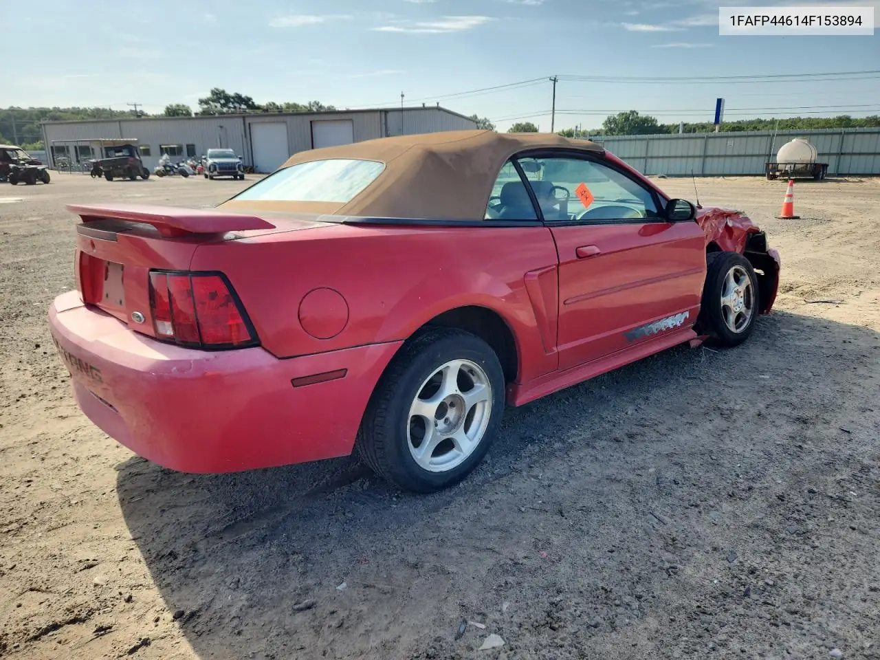 2004 Ford Mustang VIN: 1FAFP44614F153894 Lot: 63001335