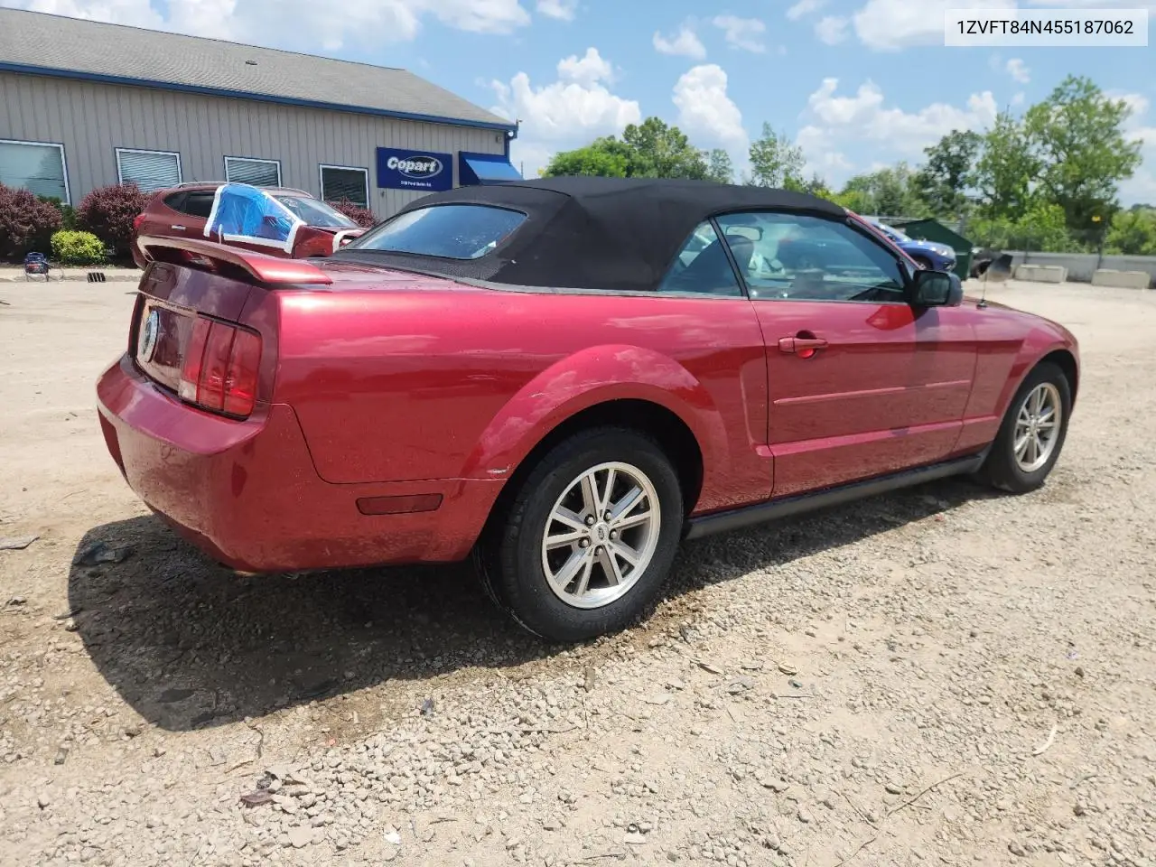 2005 Ford Mustang VIN: 1ZVFT84N455187062 Lot: 61953205