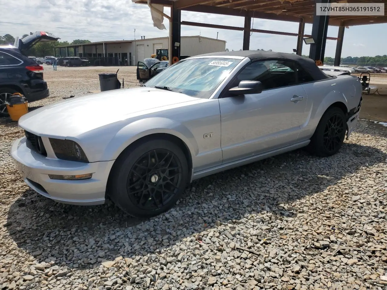2006 Ford Mustang Gt VIN: 1ZVHT85H365191512 Lot: 56995045
