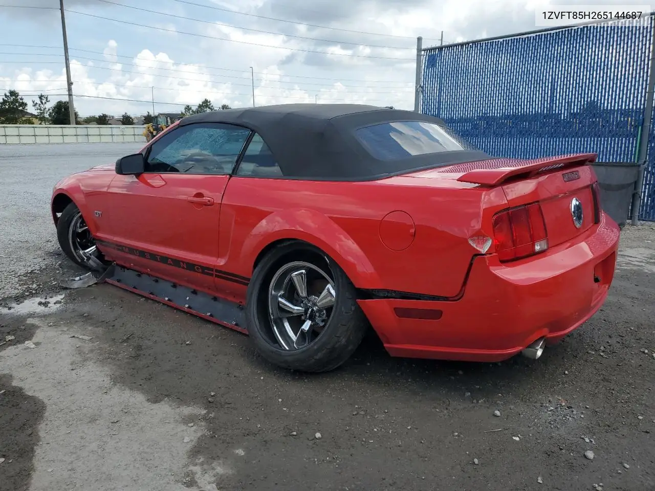 2006 Ford Mustang Gt VIN: 1ZVFT85H265144687 Lot: 58909745