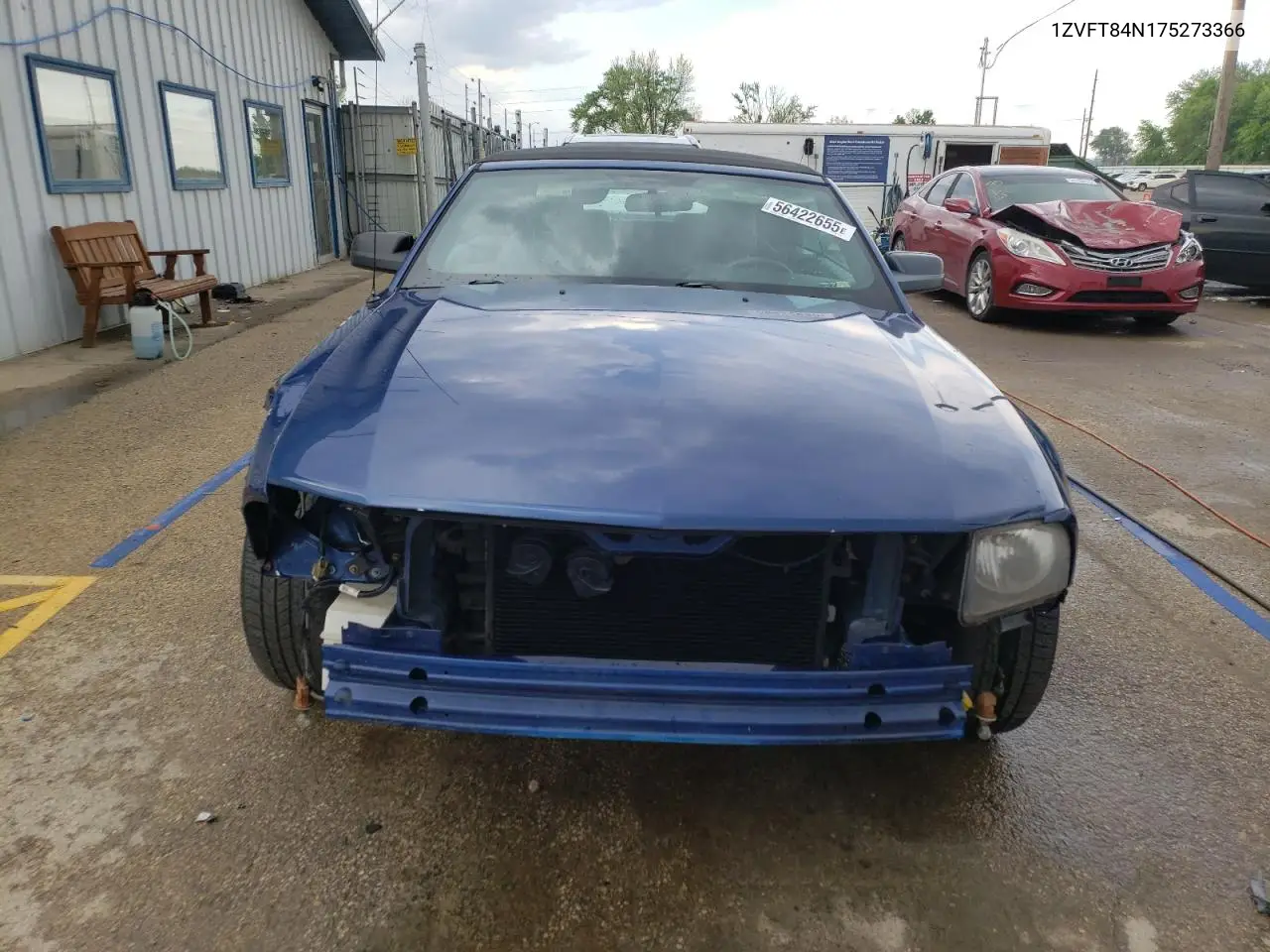 2007 Ford Mustang VIN: 1ZVFT84N175273366 Lot: 56422655