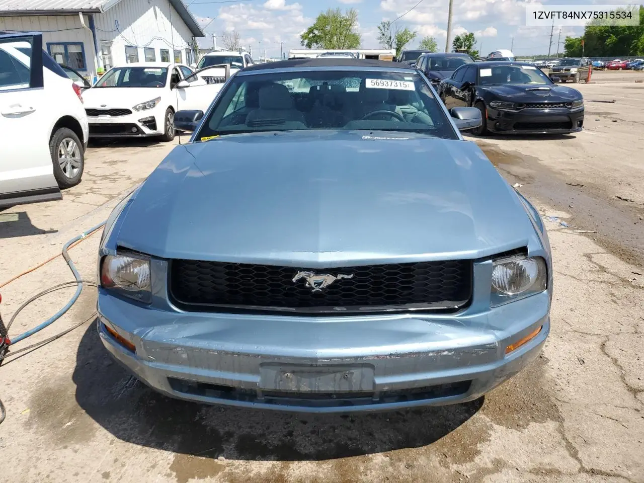 2007 Ford Mustang VIN: 1ZVFT84NX75315534 Lot: 56937315