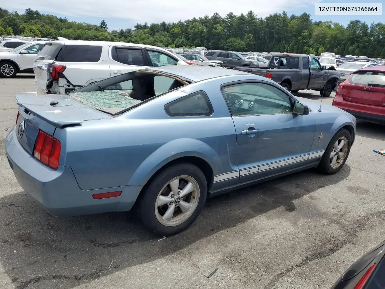 2007 Ford Mustang VIN: 1ZVFT80N675366664 Lot: 62535805