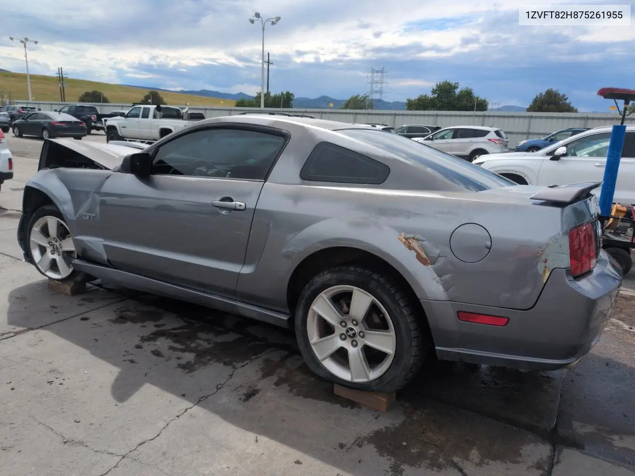 2007 Ford Mustang Gt VIN: 1ZVFT82H875261955 Lot: 63111745