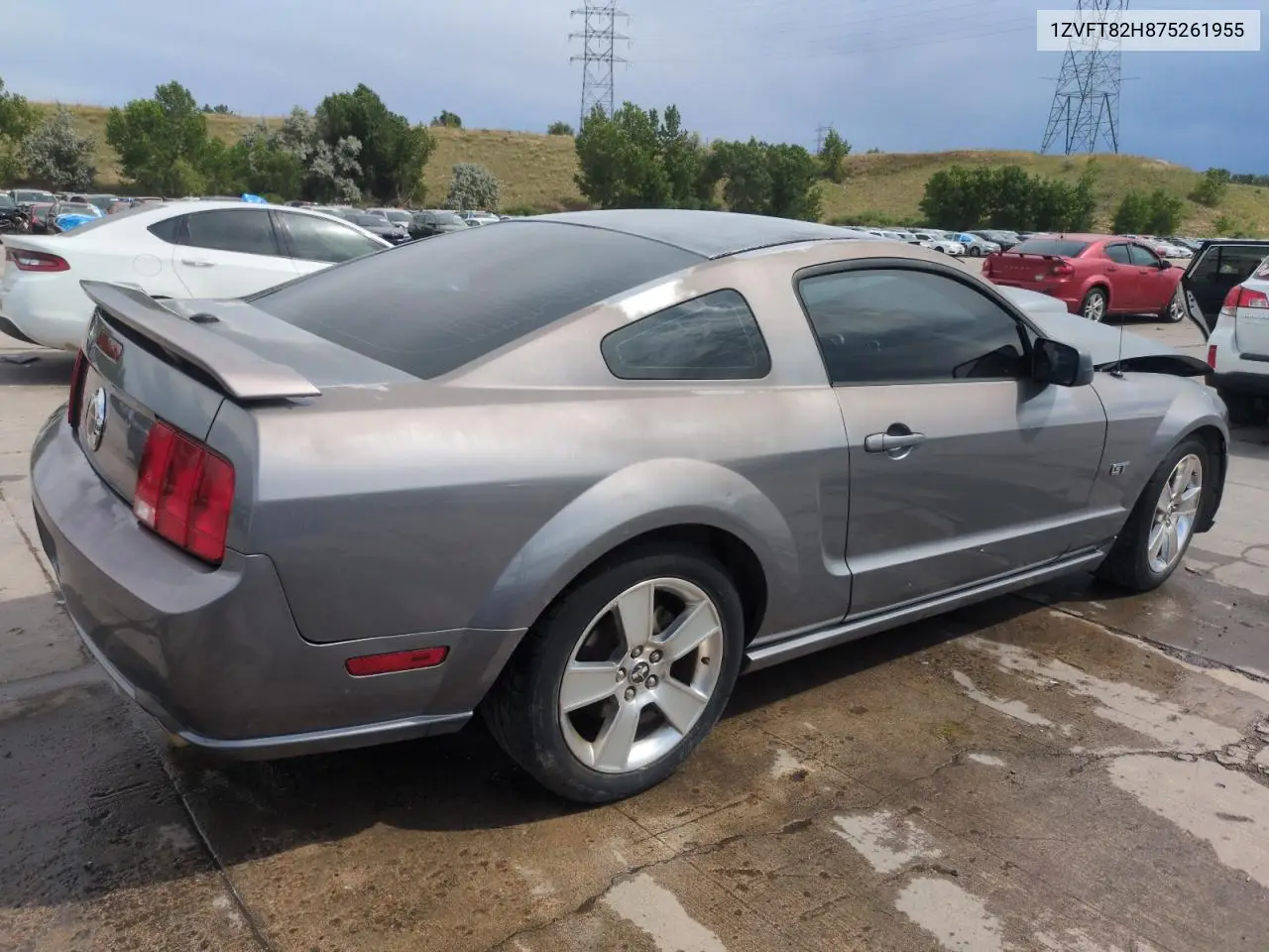 2007 Ford Mustang Gt VIN: 1ZVFT82H875261955 Lot: 63111745