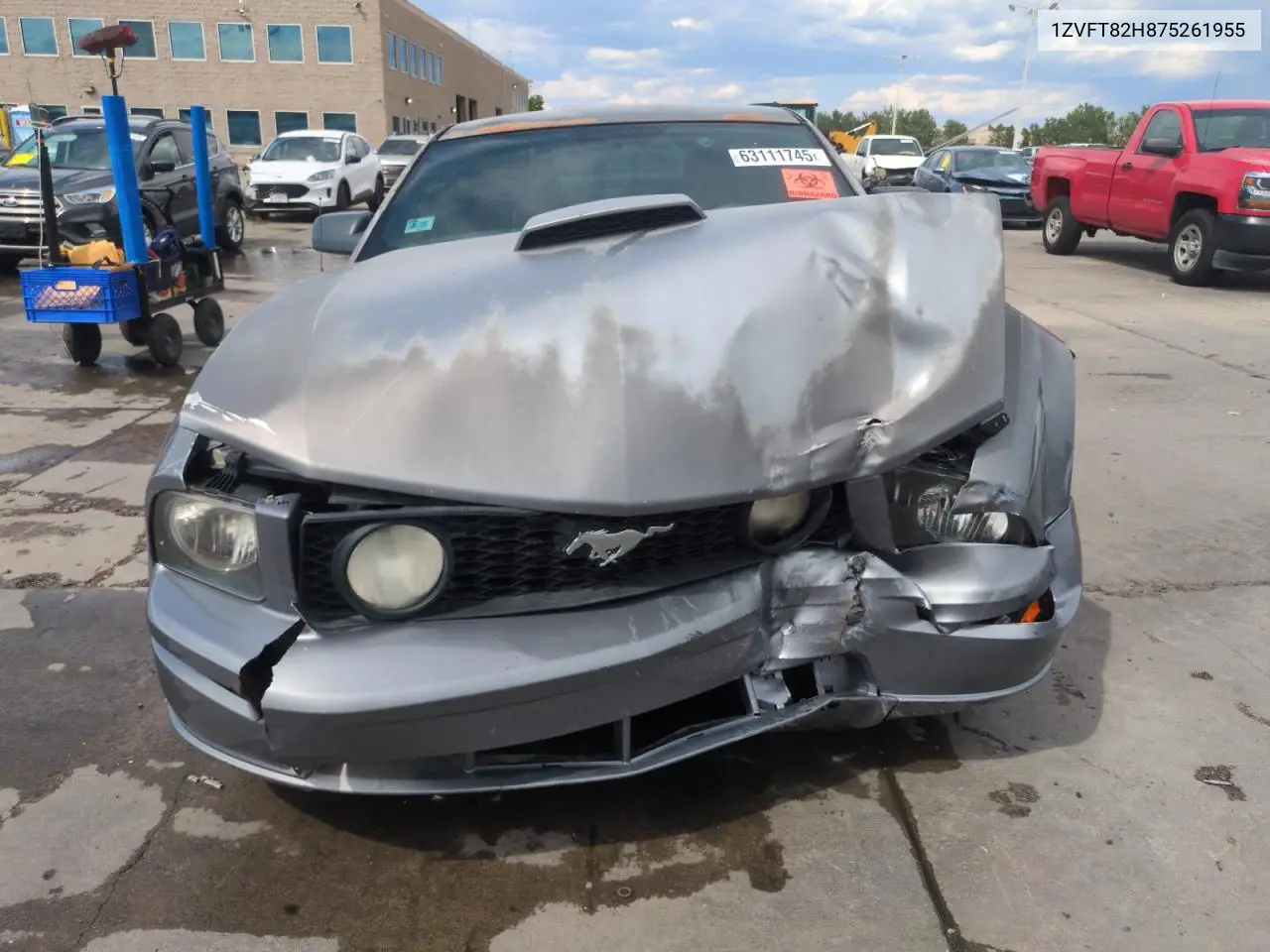 2007 Ford Mustang Gt VIN: 1ZVFT82H875261955 Lot: 63111745