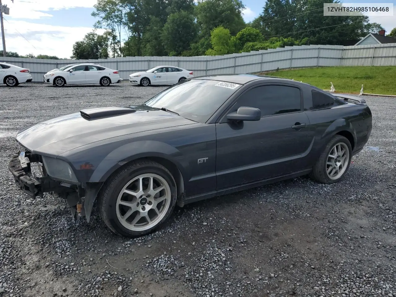 2008 Ford Mustang Gt VIN: 1ZVHT82H985106468 Lot: 56356295