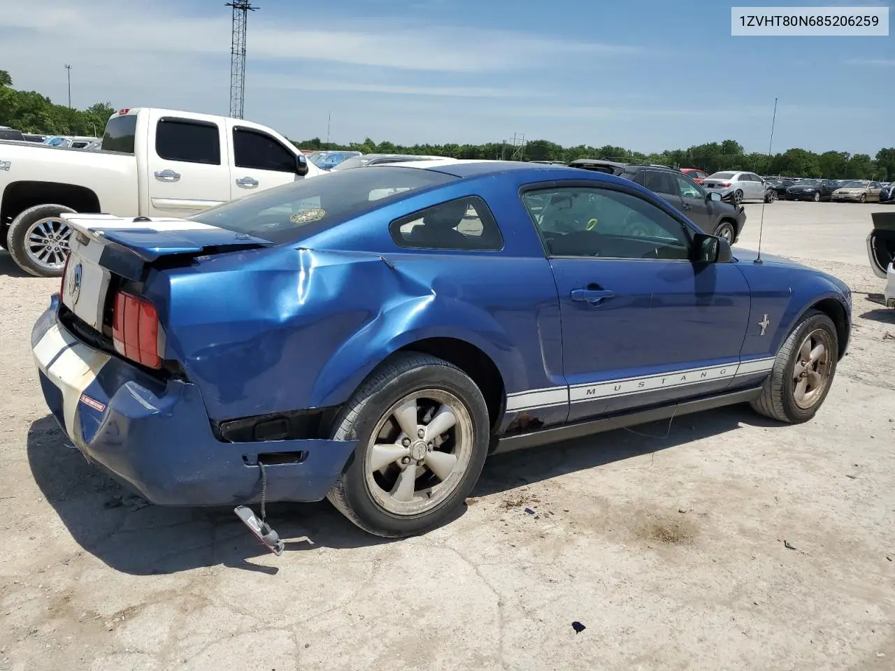 2008 Ford Mustang VIN: 1ZVHT80N685206259 Lot: 56911185
