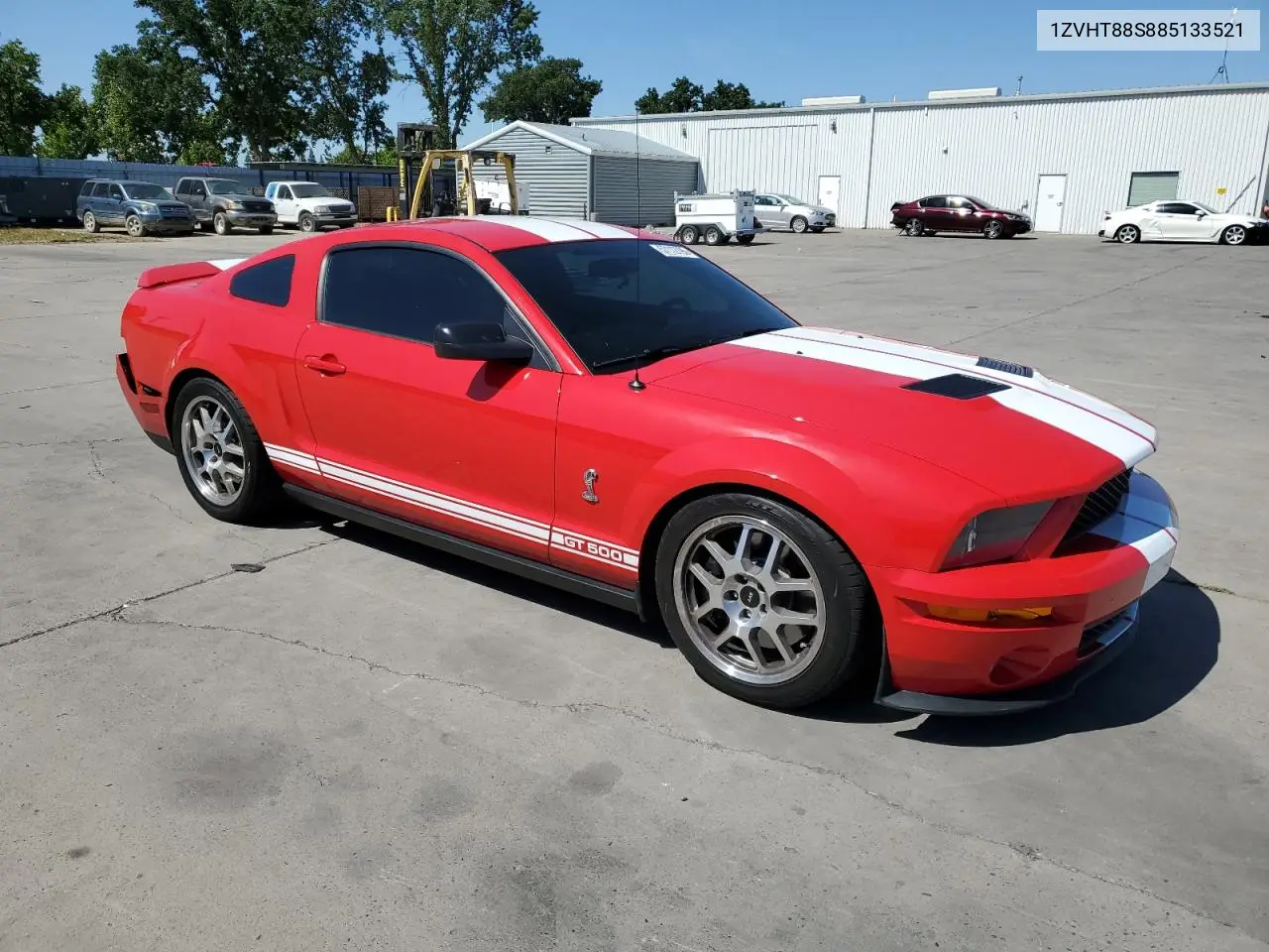 2008 Ford Mustang Shelby Gt500 VIN: 1ZVHT88S885133521 Lot: 57112795