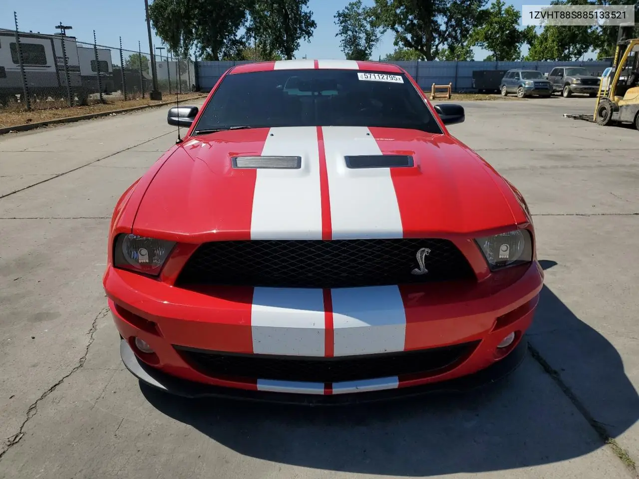 2008 Ford Mustang Shelby Gt500 VIN: 1ZVHT88S885133521 Lot: 57112795