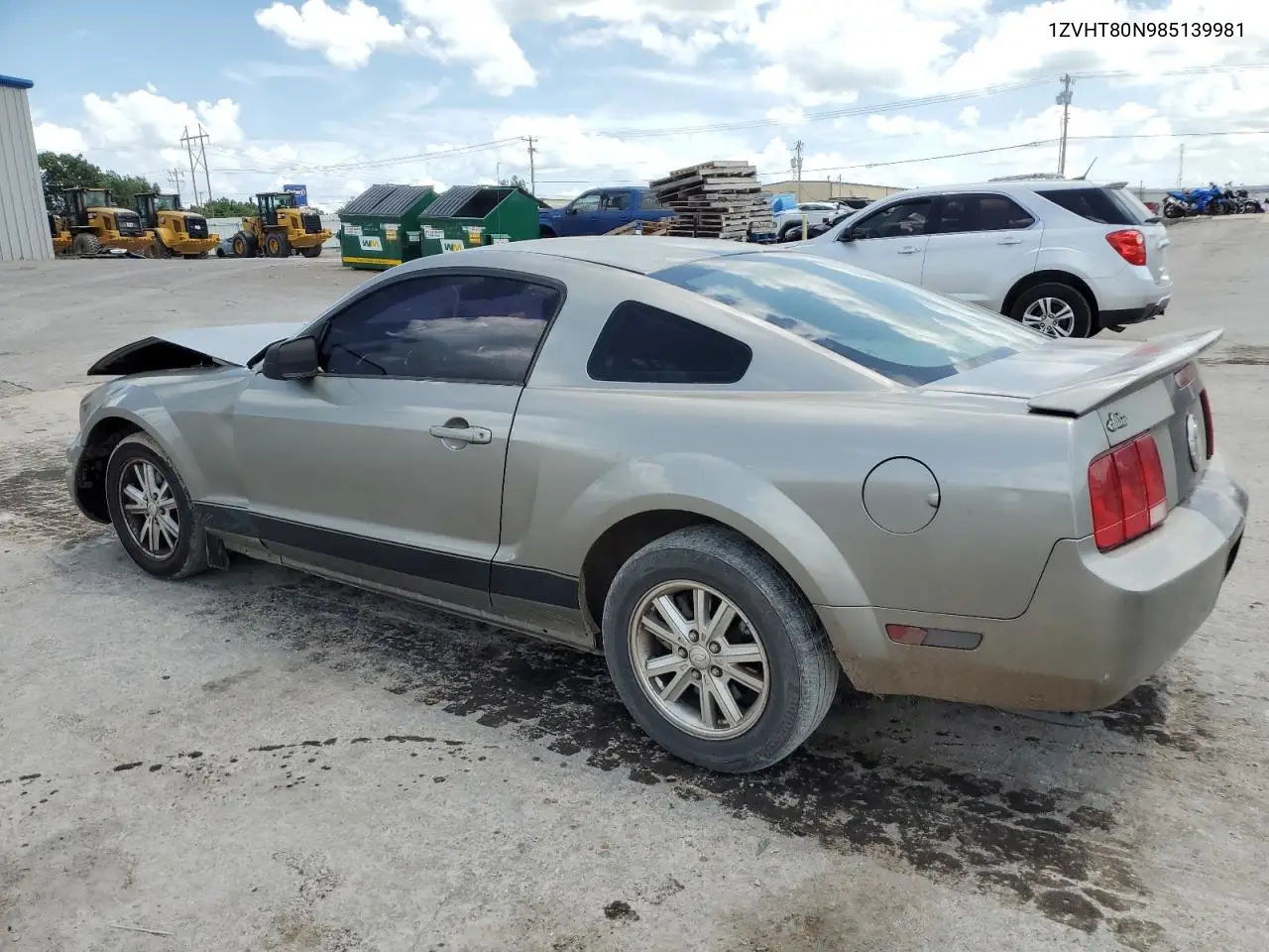 2008 Ford Mustang VIN: 1ZVHT80N985139981 Lot: 62411995