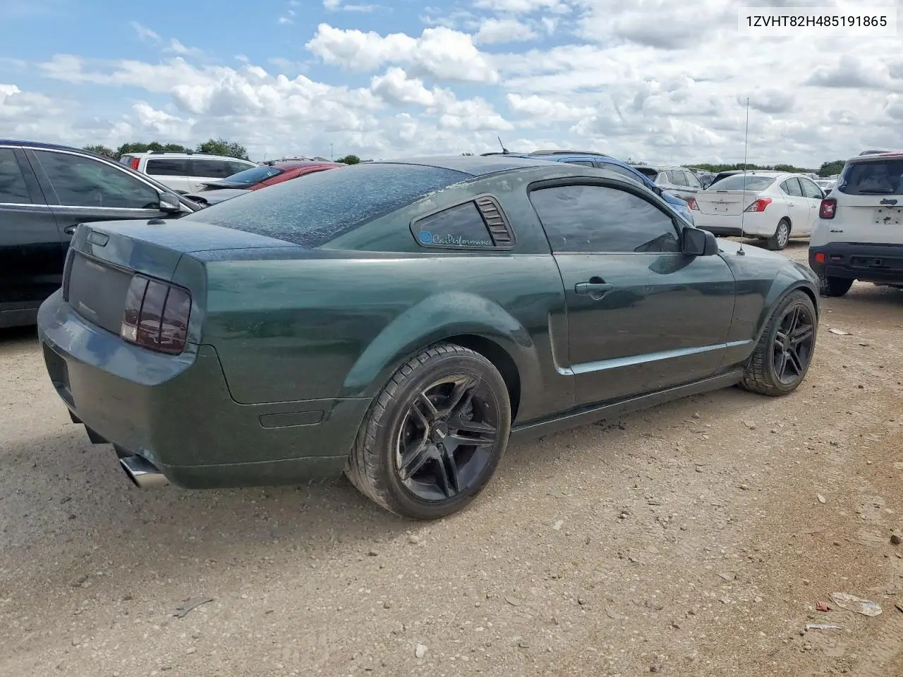 2008 Ford Mustang Gt VIN: 1ZVHT82H485191865 Lot: 62591805