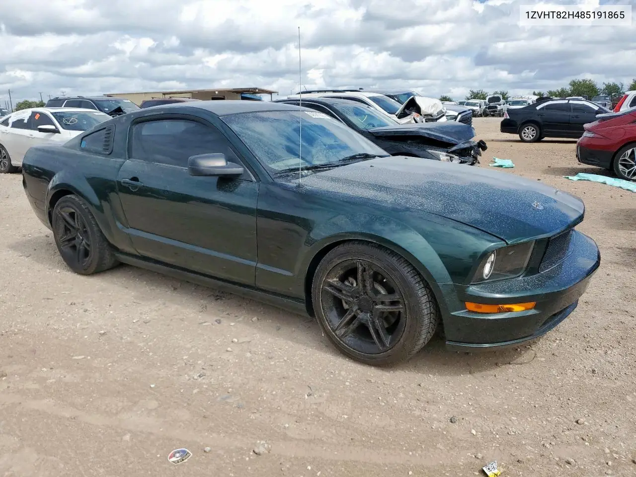 2008 Ford Mustang Gt VIN: 1ZVHT82H485191865 Lot: 62591805