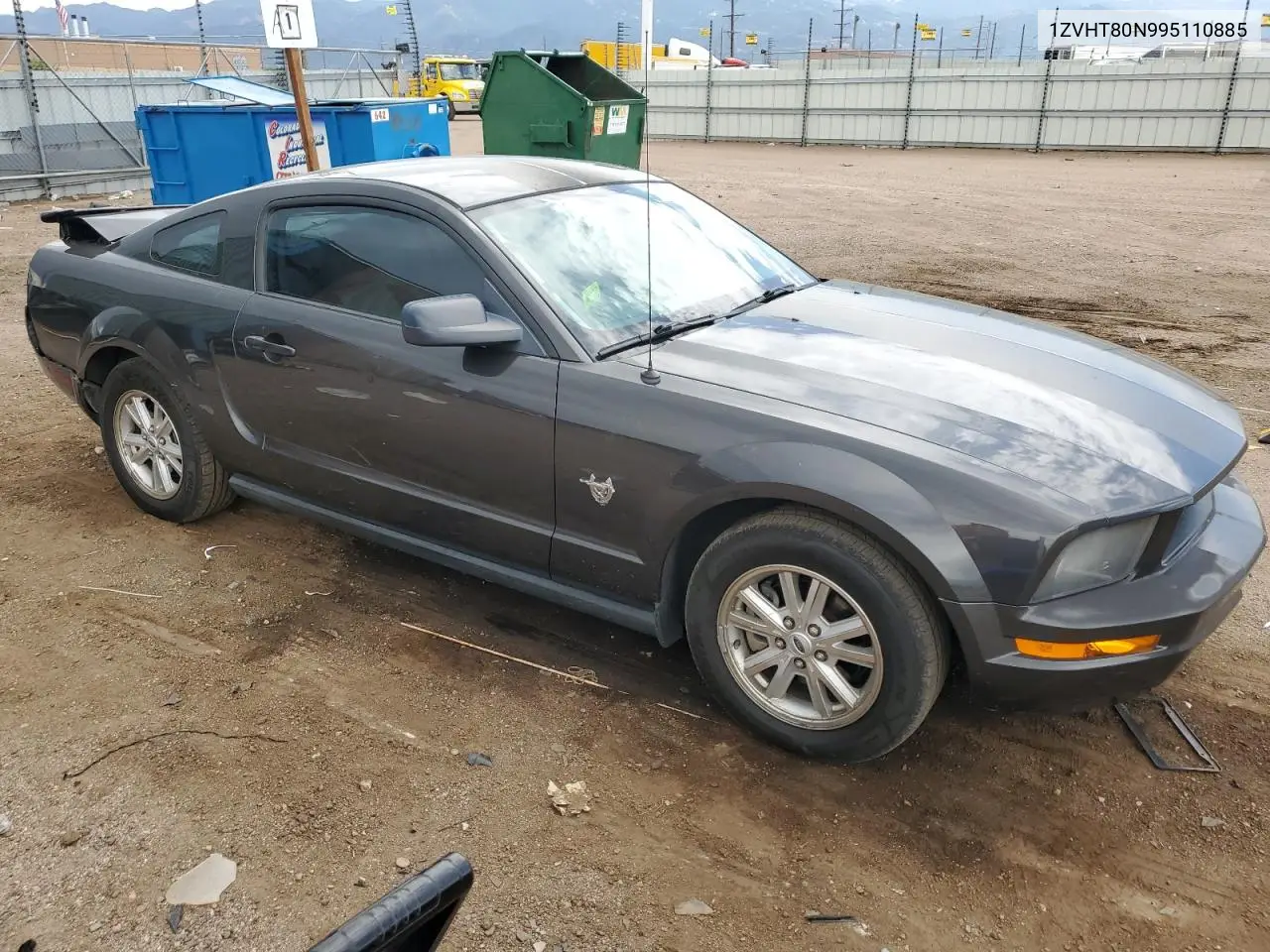 2009 Ford Mustang VIN: 1ZVHT80N995110885 Lot: 62854495