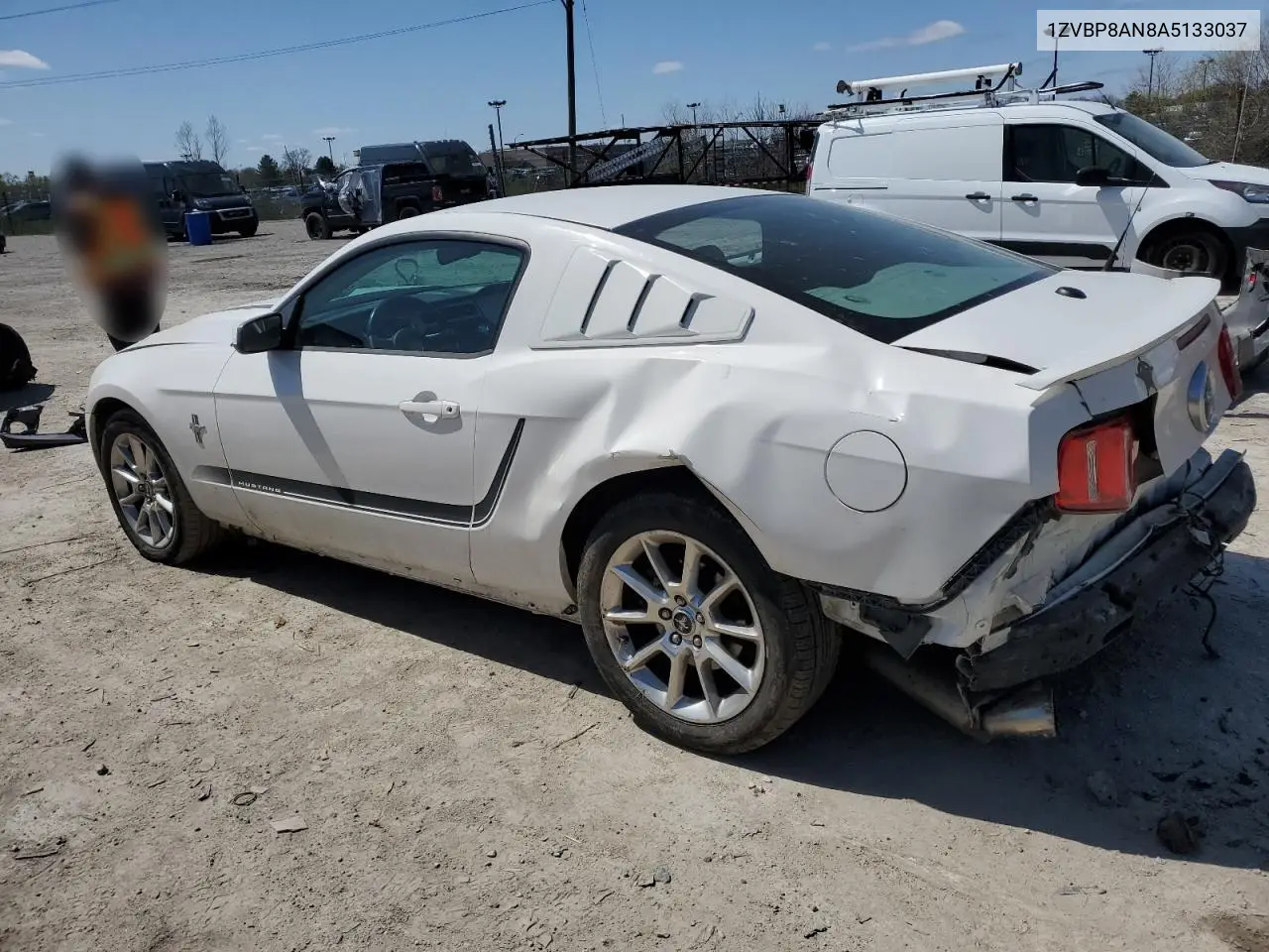 2010 Ford Mustang VIN: 1ZVBP8AN8A5133037 Lot: 52026595