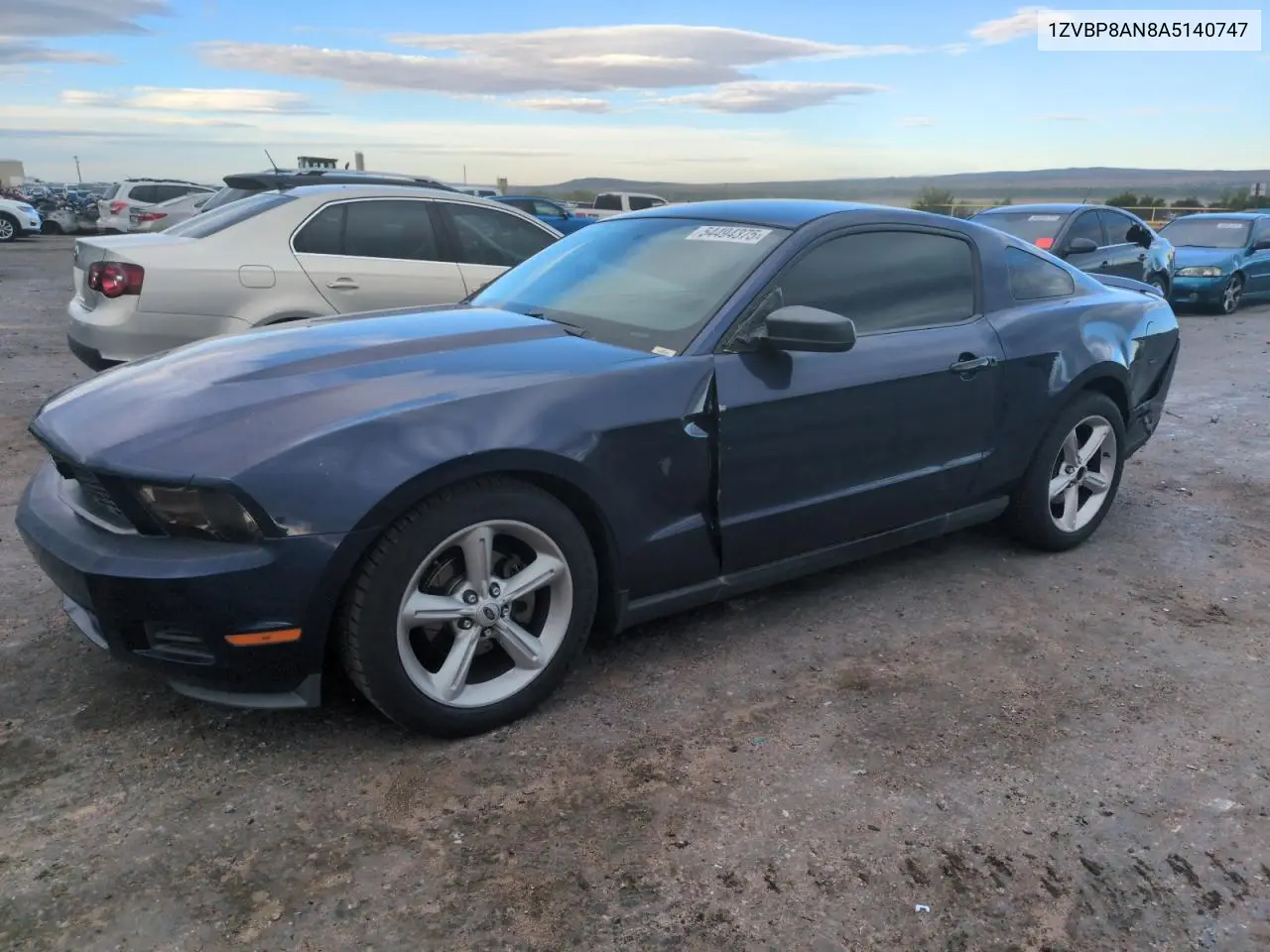 2010 Ford Mustang VIN: 1ZVBP8AN8A5140747 Lot: 54494375