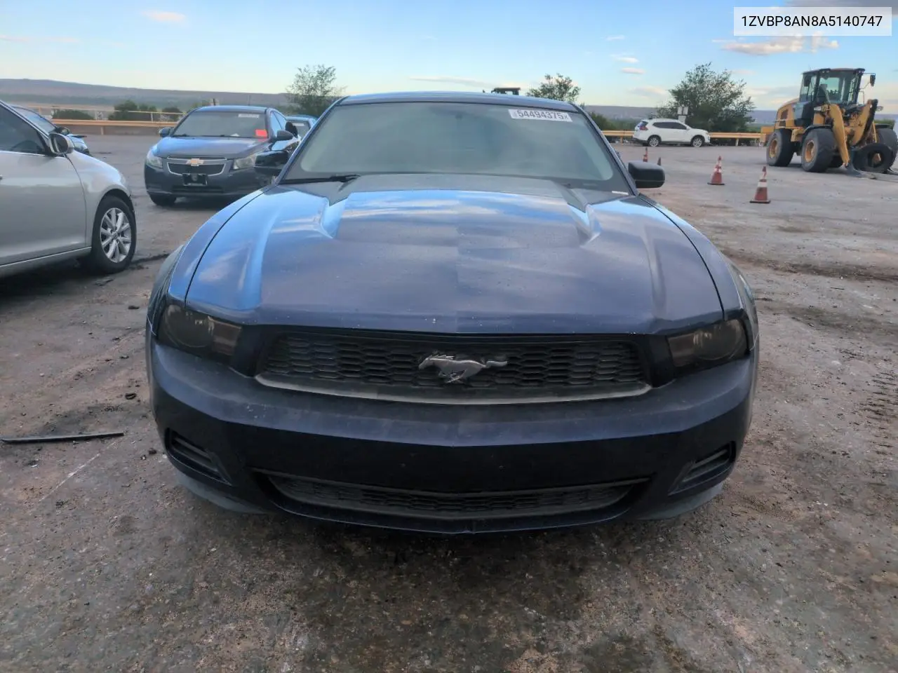 2010 Ford Mustang VIN: 1ZVBP8AN8A5140747 Lot: 54494375