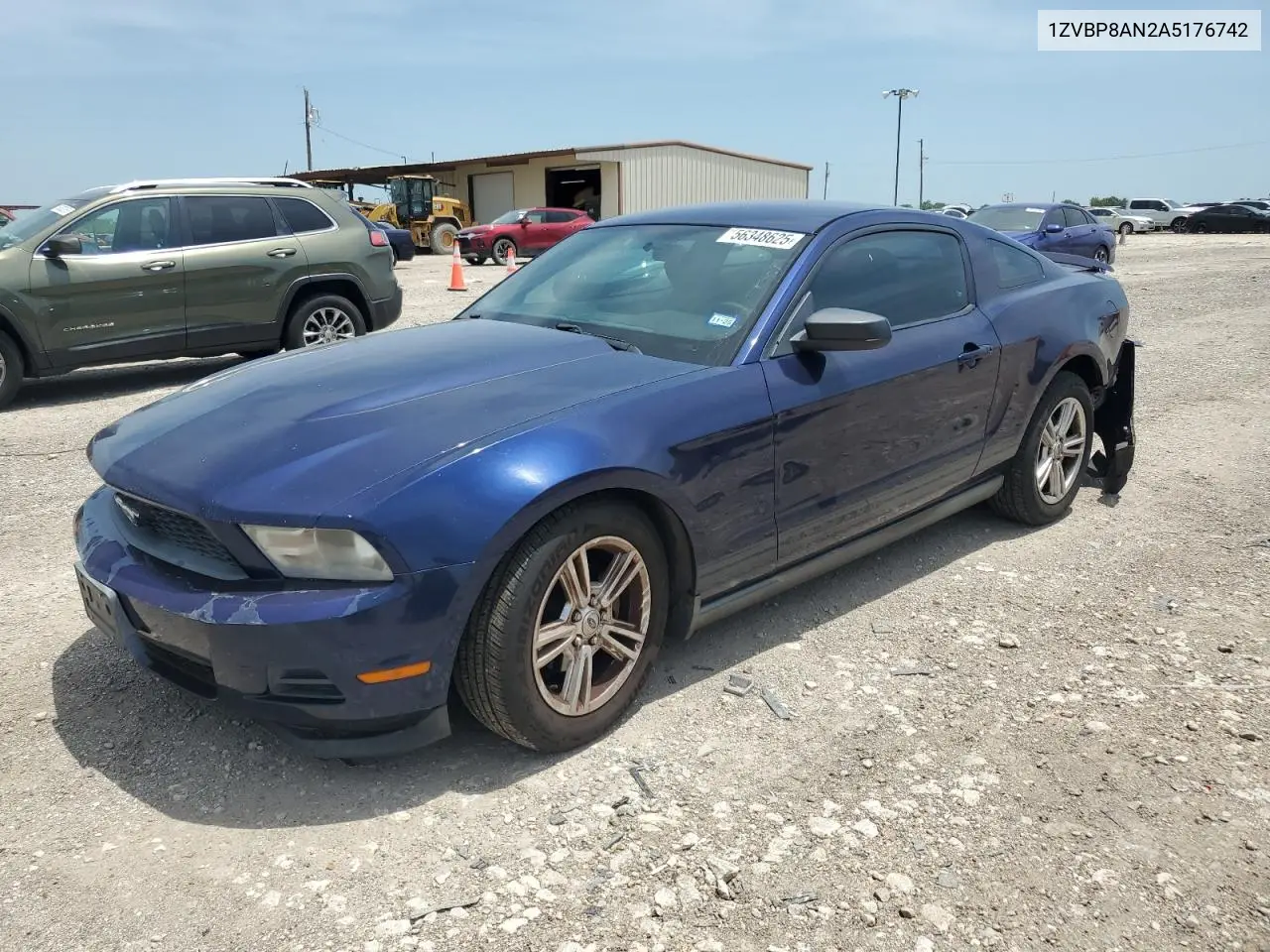 2010 Ford Mustang VIN: 1ZVBP8AN2A5176742 Lot: 56348625