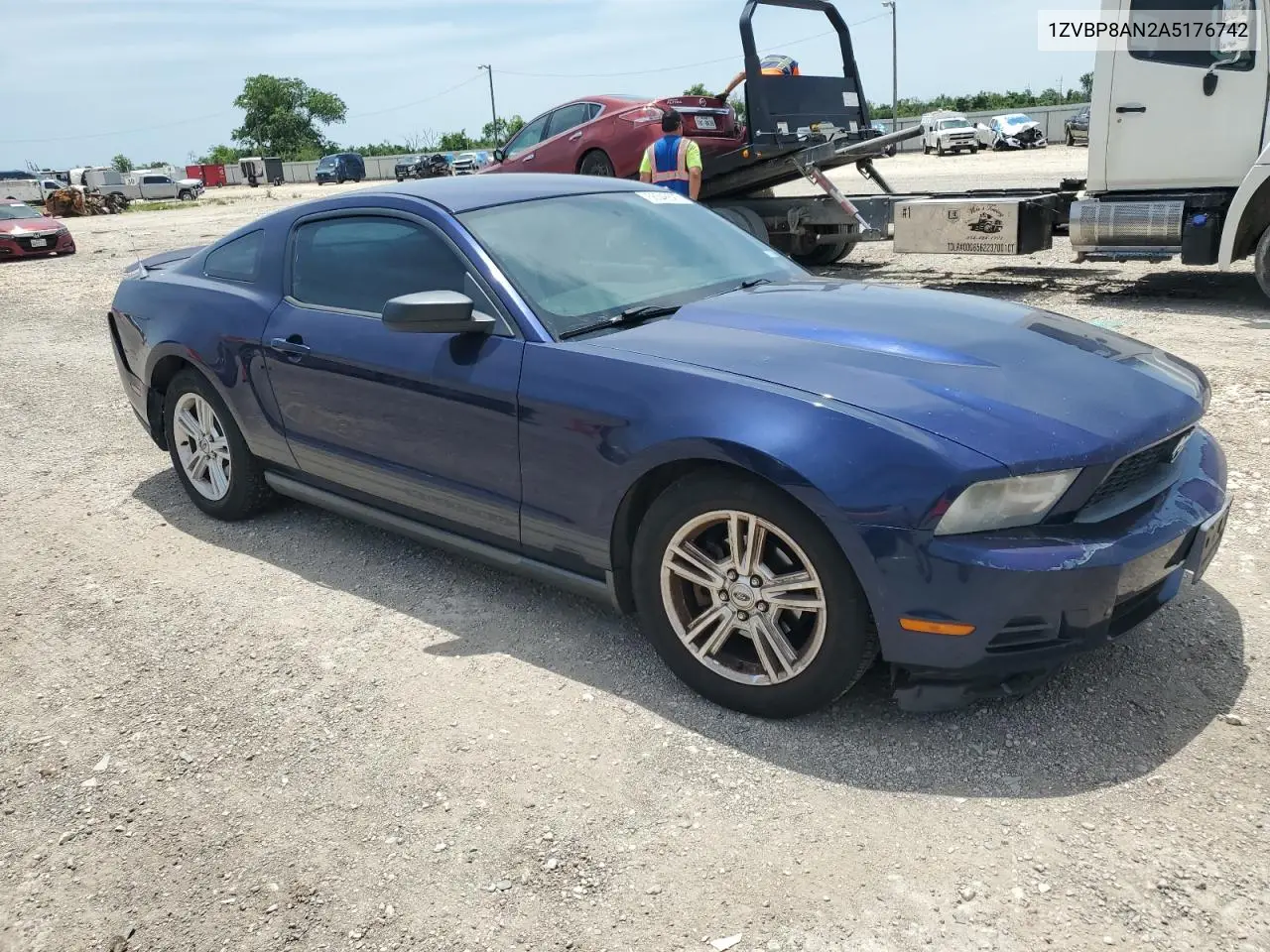 2010 Ford Mustang VIN: 1ZVBP8AN2A5176742 Lot: 56348625