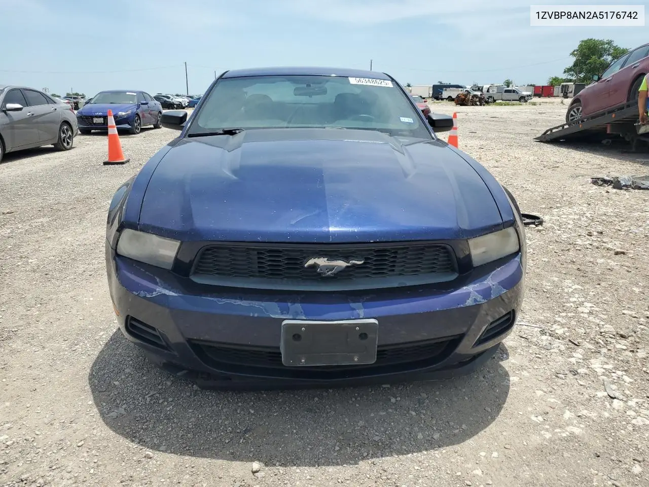 2010 Ford Mustang VIN: 1ZVBP8AN2A5176742 Lot: 56348625