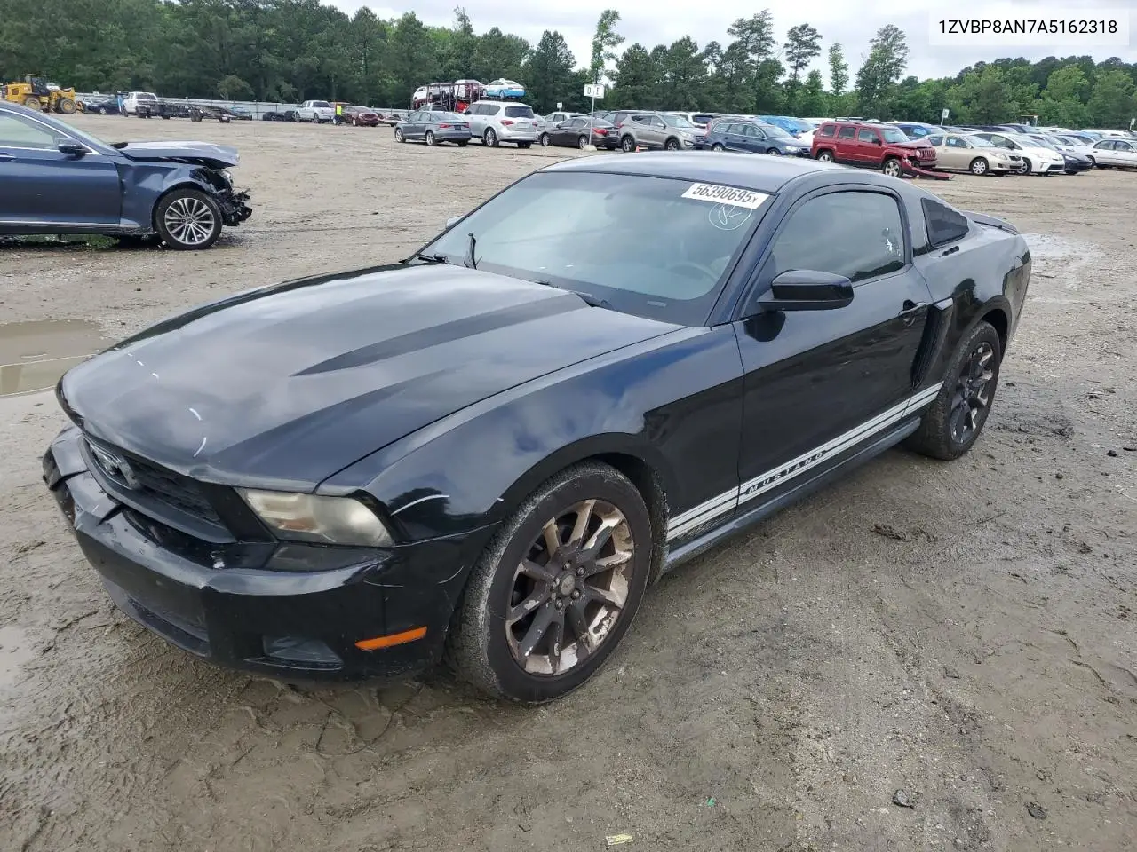 2010 Ford Mustang VIN: 1ZVBP8AN7A5162318 Lot: 56390695
