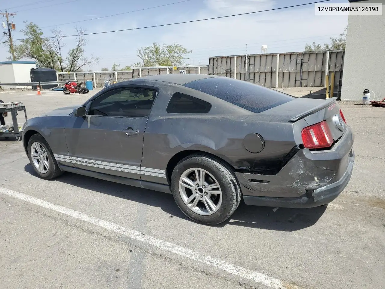 2010 Ford Mustang VIN: 1ZVBP8AN8A5126198 Lot: 56723155