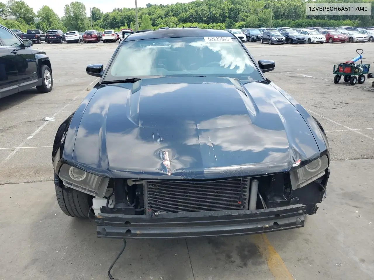 2010 Ford Mustang Gt VIN: 1ZVBP8CH6A5117040 Lot: 62229985