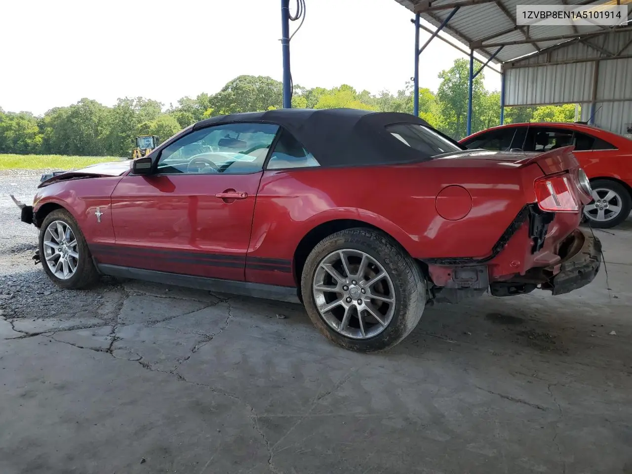2010 Ford Mustang VIN: 1ZVBP8EN1A5101914 Lot: 62706975