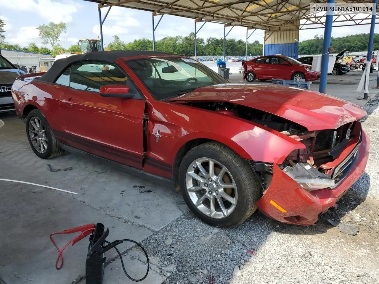 2010 Ford Mustang VIN: 1ZVBP8EN1A5101914 Lot: 62706975