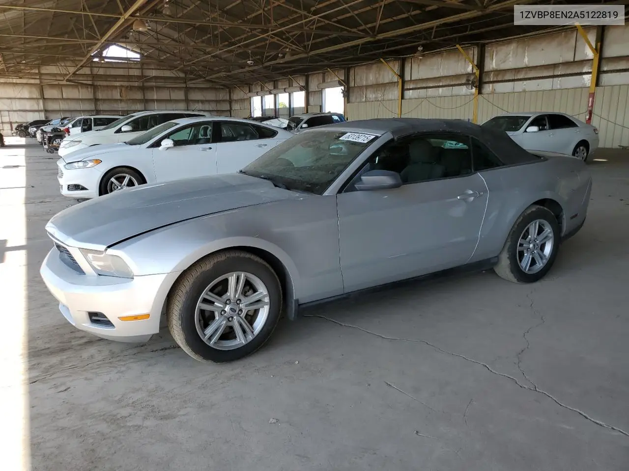 2010 Ford Mustang VIN: 1ZVBP8EN2A5122819 Lot: 63139715