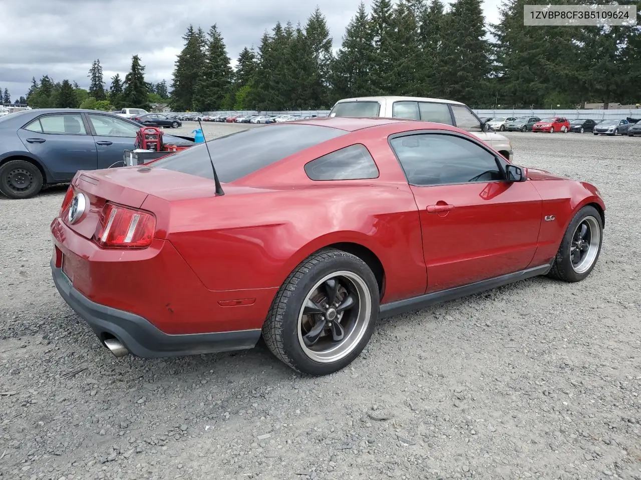 2011 Ford Mustang Gt VIN: 1ZVBP8CF3B5109624 Lot: 56371245