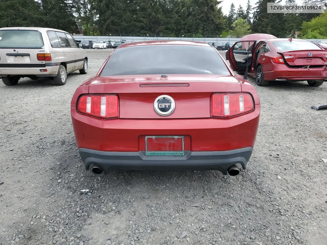 2011 Ford Mustang Gt VIN: 1ZVBP8CF3B5109624 Lot: 56371245