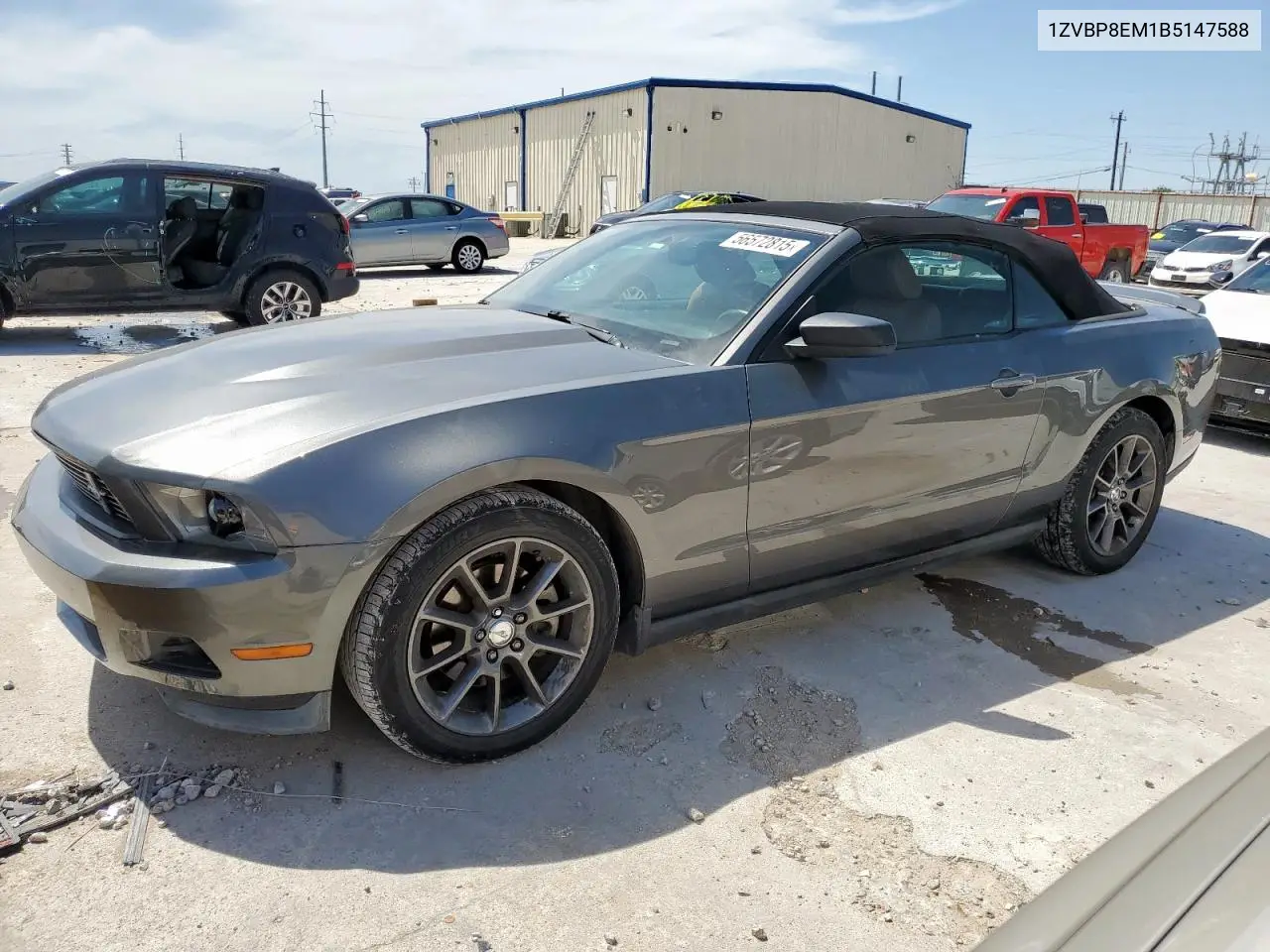 2011 Ford Mustang VIN: 1ZVBP8EM1B5147588 Lot: 56572815