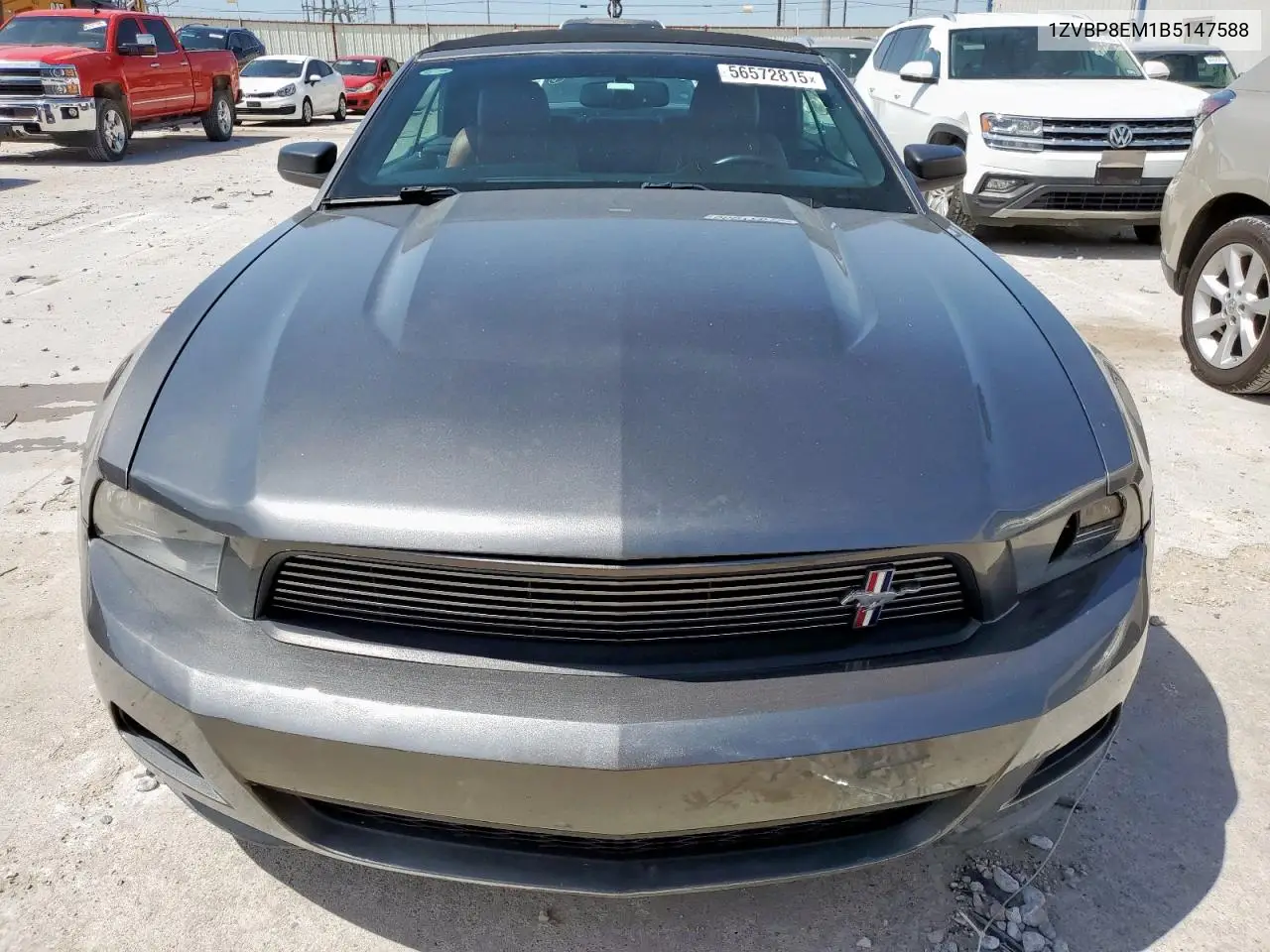 2011 Ford Mustang VIN: 1ZVBP8EM1B5147588 Lot: 56572815