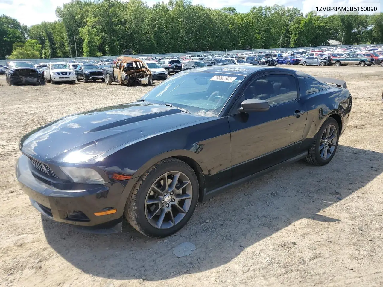 2011 Ford Mustang VIN: 1ZVBP8AM3B5160090 Lot: 56898605