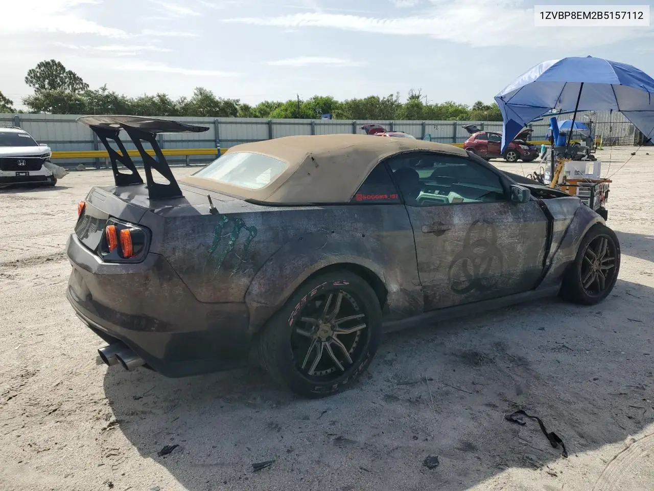 2011 Ford Mustang VIN: 1ZVBP8EM2B5157112 Lot: 62653305