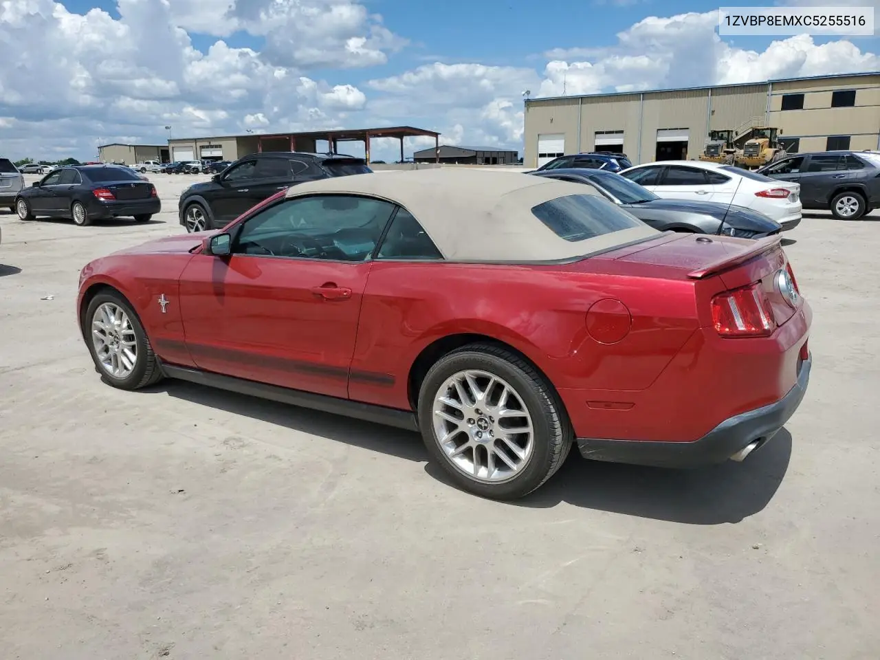 2012 Ford Mustang VIN: 1ZVBP8EMXC5255516 Lot: 54725125
