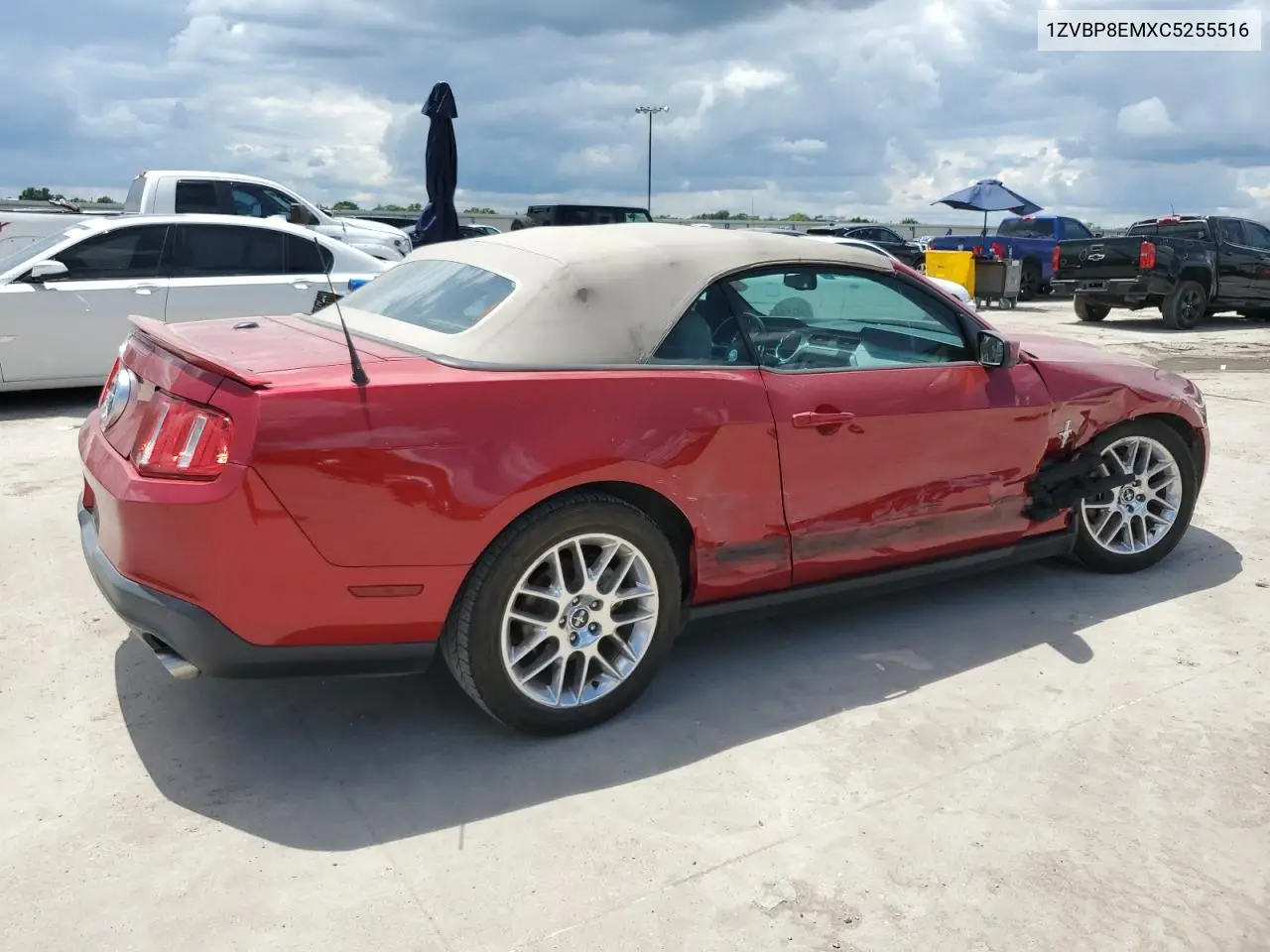 2012 Ford Mustang VIN: 1ZVBP8EMXC5255516 Lot: 54725125