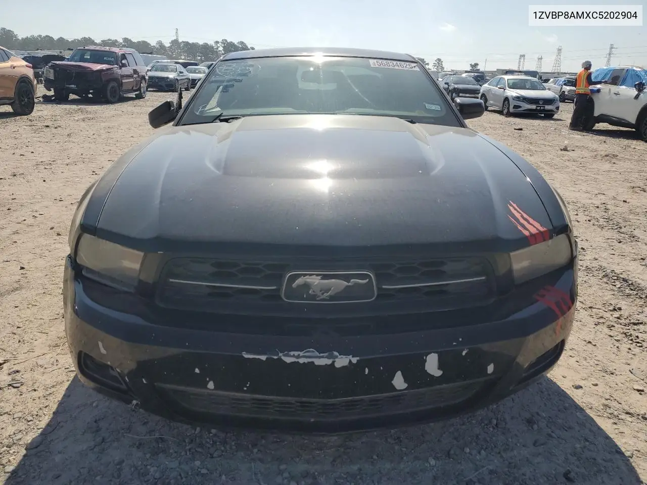2012 Ford Mustang VIN: 1ZVBP8AMXC5202904 Lot: 56834625
