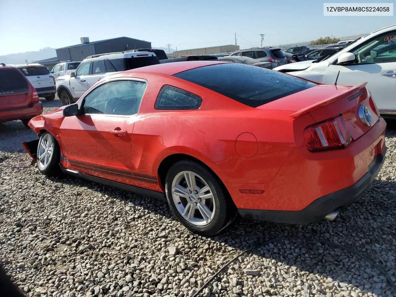 2012 Ford Mustang VIN: 1ZVBP8AM8C5224058 Lot: 59056655