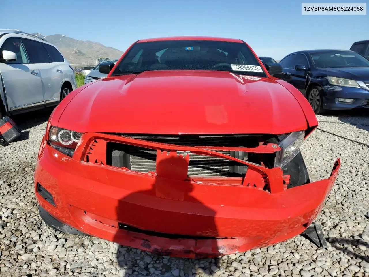 2012 Ford Mustang VIN: 1ZVBP8AM8C5224058 Lot: 59056655