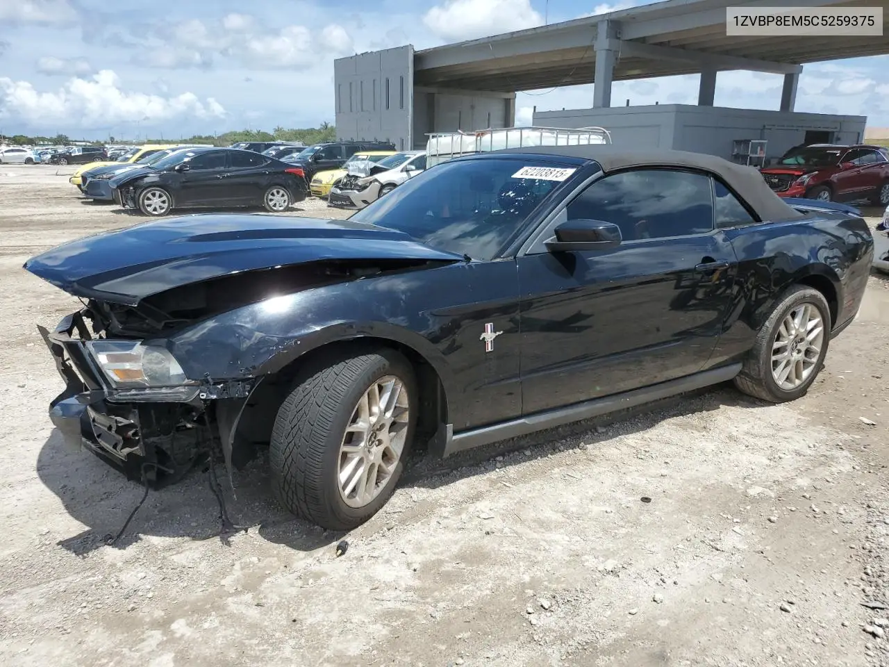 2012 Ford Mustang VIN: 1ZVBP8EM5C5259375 Lot: 62203815