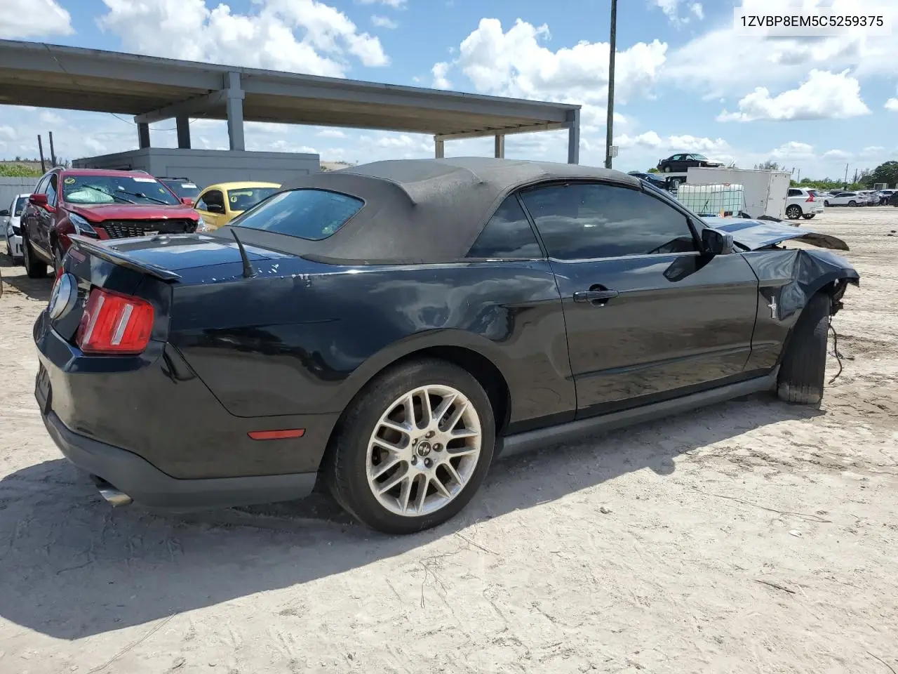 2012 Ford Mustang VIN: 1ZVBP8EM5C5259375 Lot: 62203815