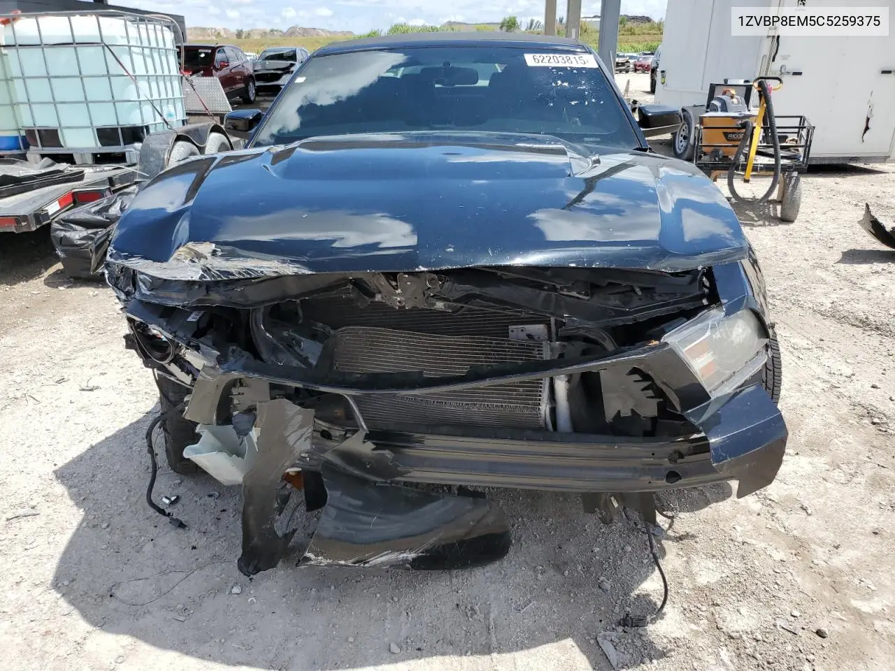 2012 Ford Mustang VIN: 1ZVBP8EM5C5259375 Lot: 62203815