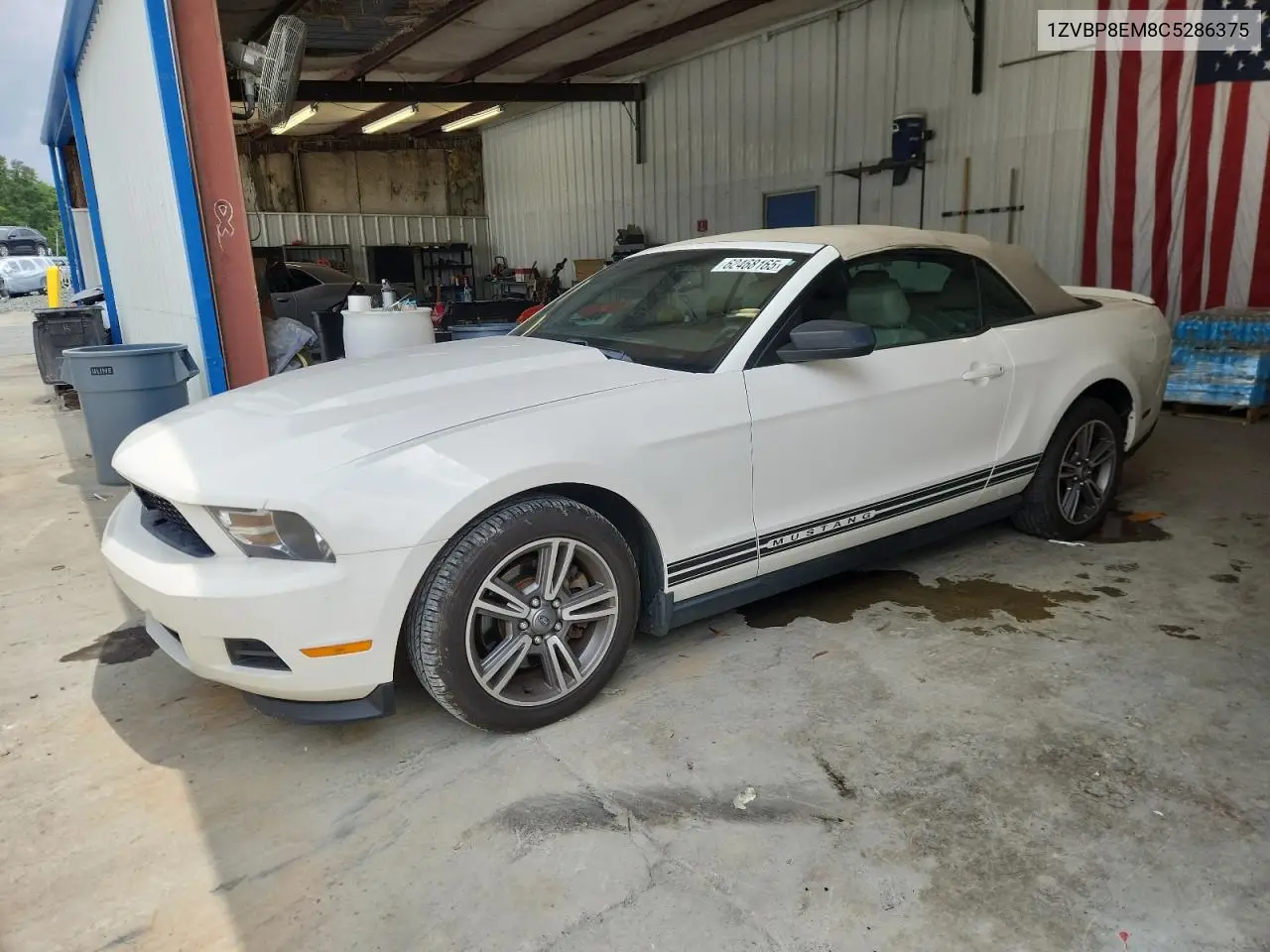 2012 Ford Mustang VIN: 1ZVBP8EM8C5286375 Lot: 62468165