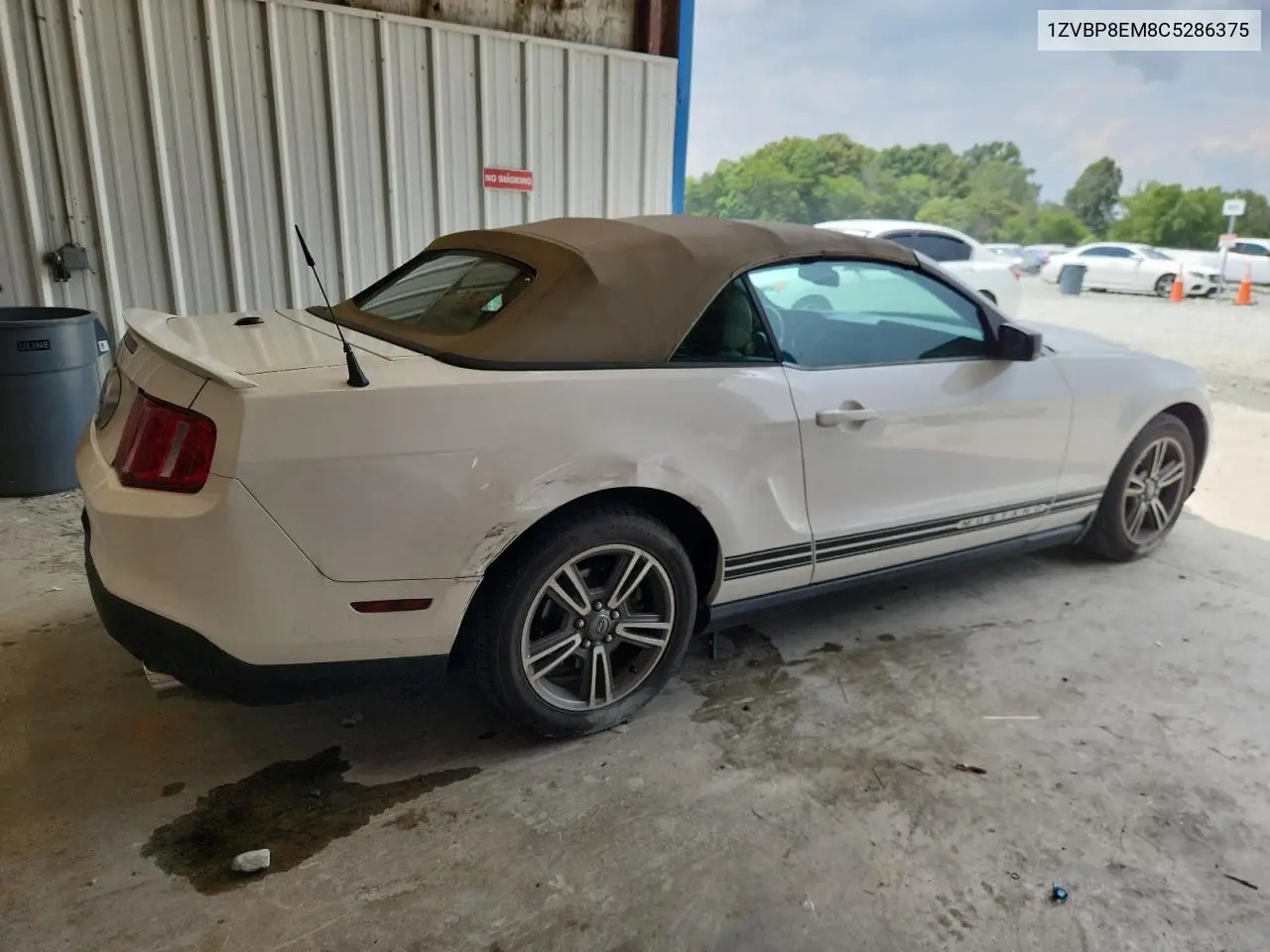 2012 Ford Mustang VIN: 1ZVBP8EM8C5286375 Lot: 62468165